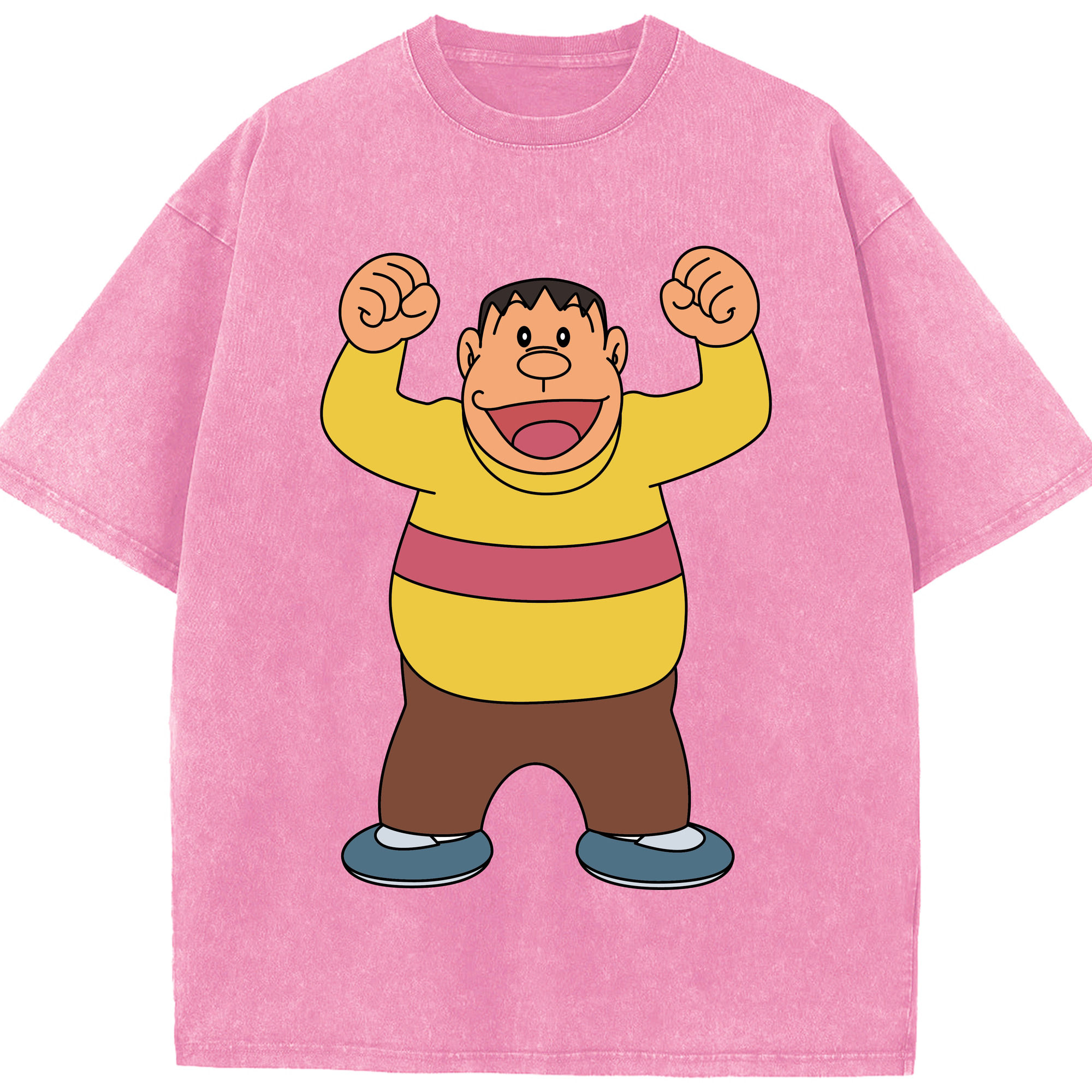 （画像用） ドラえもん 剛田武 Doraemon Gouta Takeshi 綿100% ヴィンテージ風 半袖Tシャツ（フロントプリント）